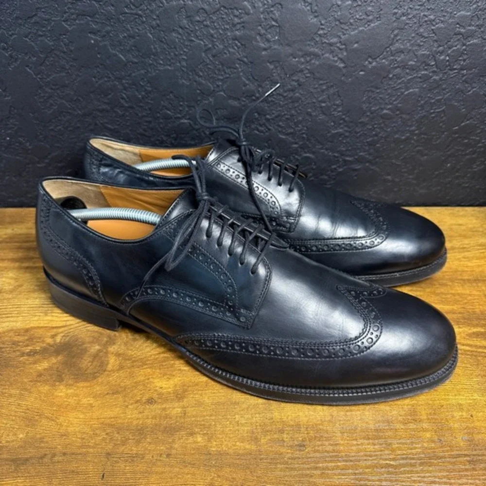 Cole Haan American Classics C29552 Black Leather Wingtip Oxford‎ Mens 11.5